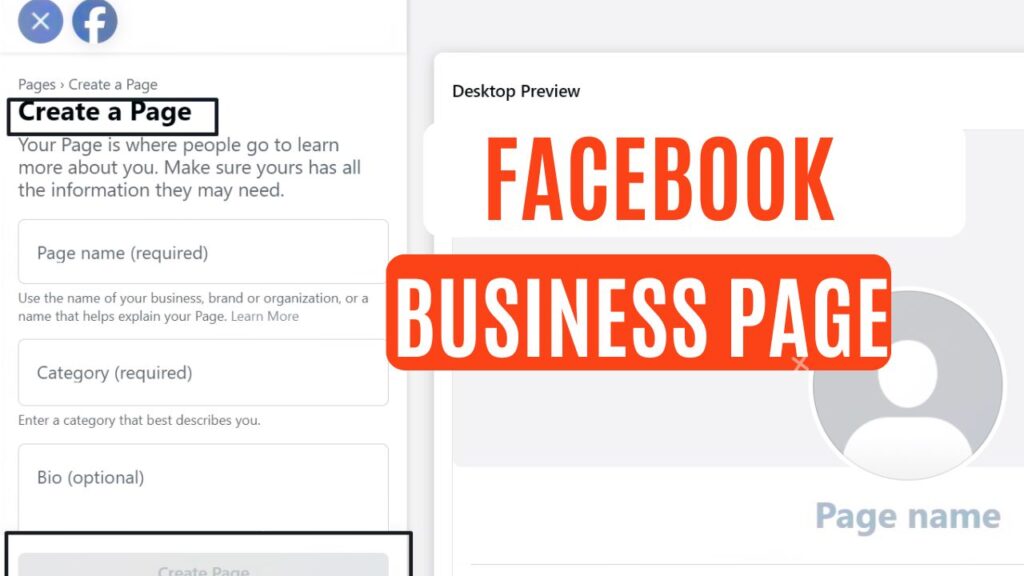 Facebook Business Page Create